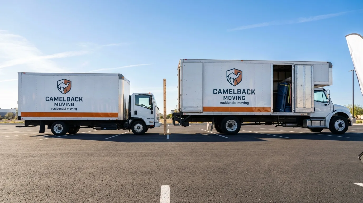 Moving truck size capacity guide in South River